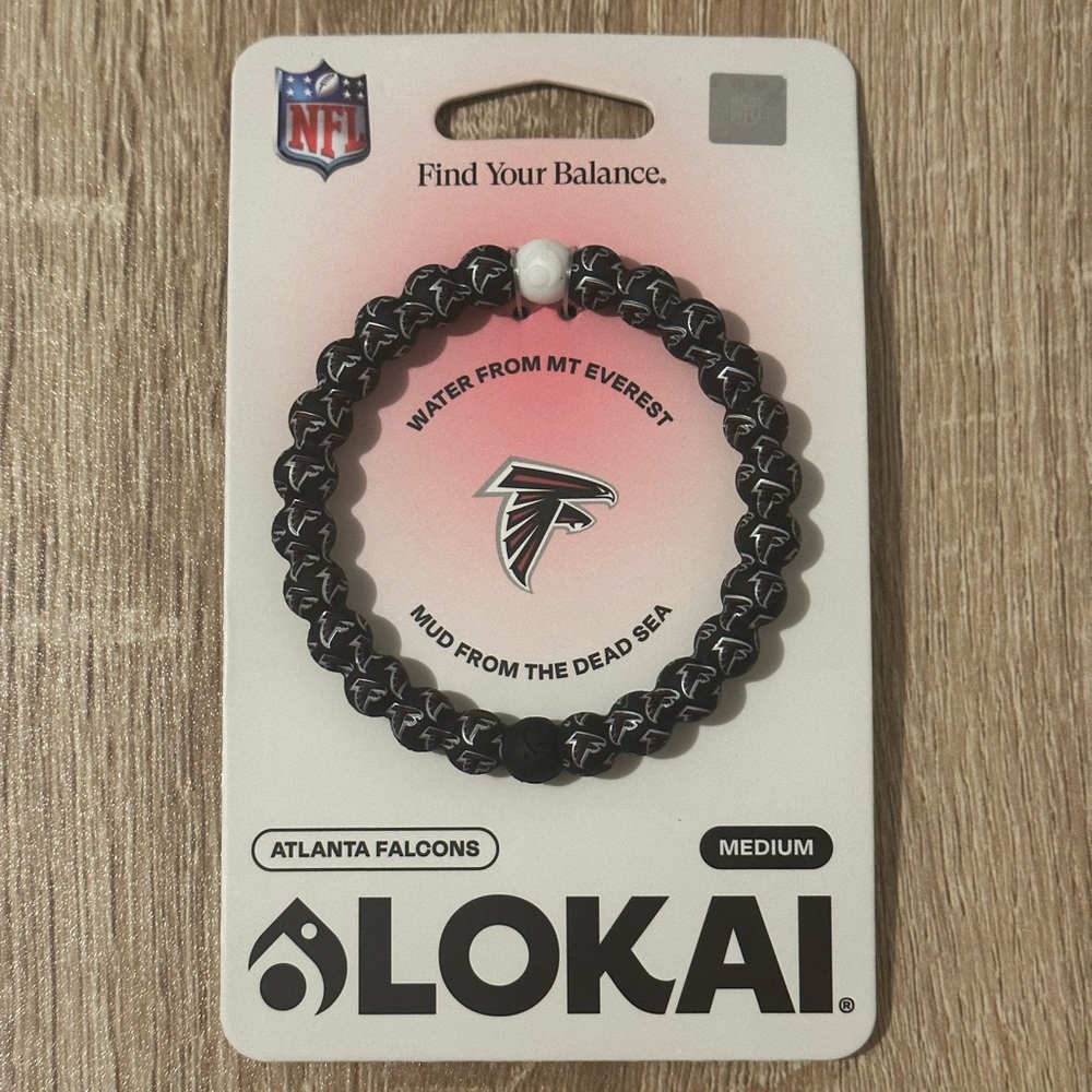 Atlanta Falcons Lokai Bracelet Size Medium